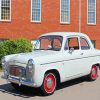 White Car Ford Anglia Diamond Paintings