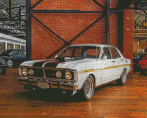 White Xy Ford Car Diamond Paintings