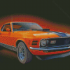 yellow Mustang Mach 1 Diamond Paintings