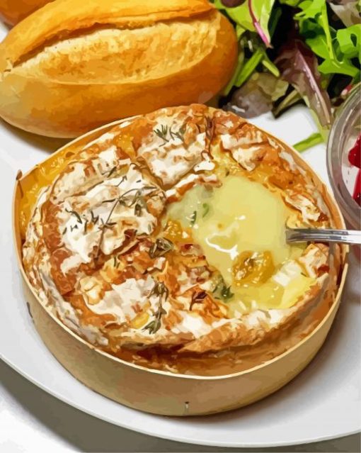 Air Fryer Baked Camembert Diamond Paintings