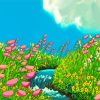 Anime Studio Ghibli Floral Diamond Paintings