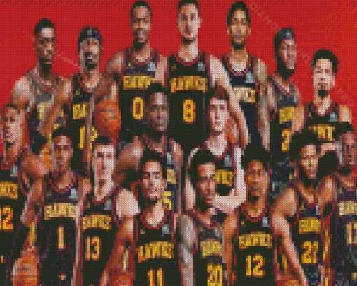 Atlanta Hawks Basketball Players Diamond Paintings