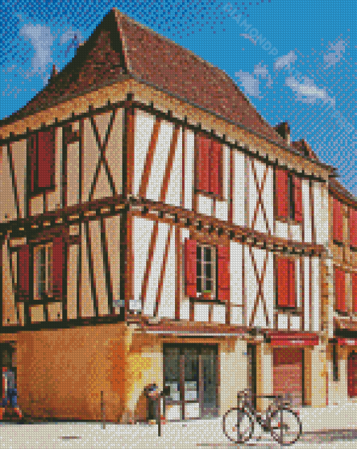 Bergerac Buildings Diamond Paintings