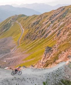 Bikers In Mountain Diamond Paintings
