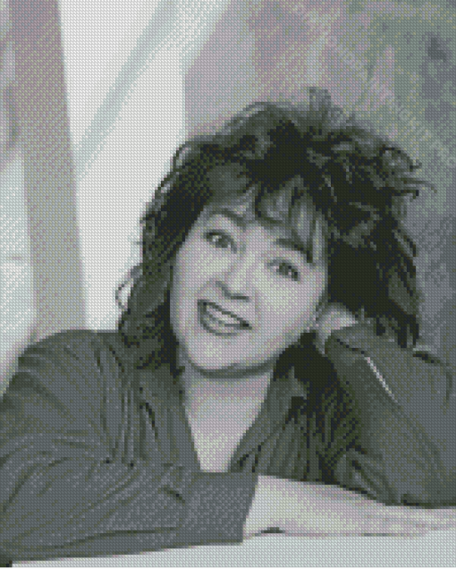 Black And White Young Roseanne Barr Diamond Paintings