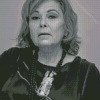 Black And White Roseanne Barr Diamond Paintings