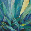 Blue Agave Plant Art Diamond Paintings