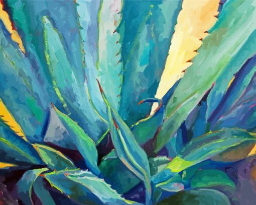 Blue Agave Plant Art Diamond Paintings