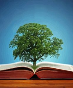 Book Tree Art Diamond Paintings