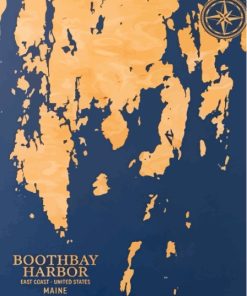 Boothbay Harbour Poster Diamond Paintings