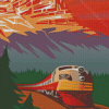 Canadian Pacific Train Poster Diamond Paintings