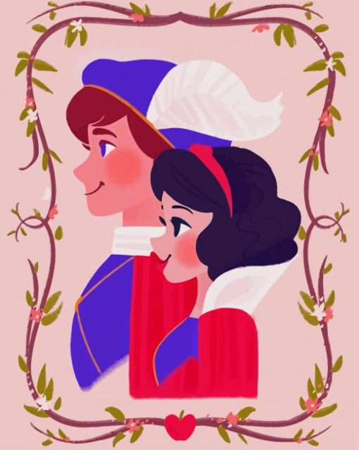 Cartoon Snow White And Prince Charming Diamond Paintings