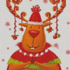 Christmas Elk Animal Diamond Paintings