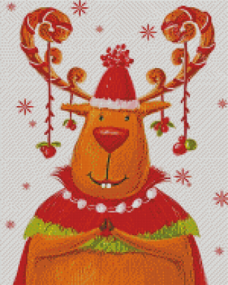 Christmas Elk Animal Diamond Paintings