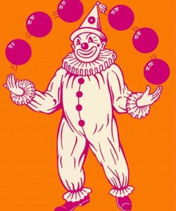 Circus Clown Juggler Diamond Paintings