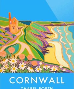 Cornwall Chapel Porth Poster Diamond Paintings