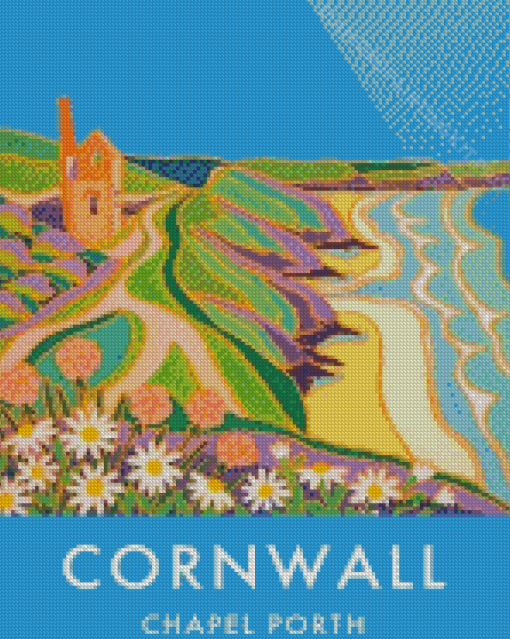 Cornwall Chapel Porth Poster Diamond Paintings