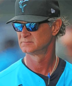 Don Mattingly With Glasses Diamond Paintings