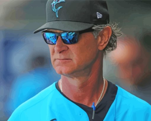 Don Mattingly With Glasses Diamond Paintings