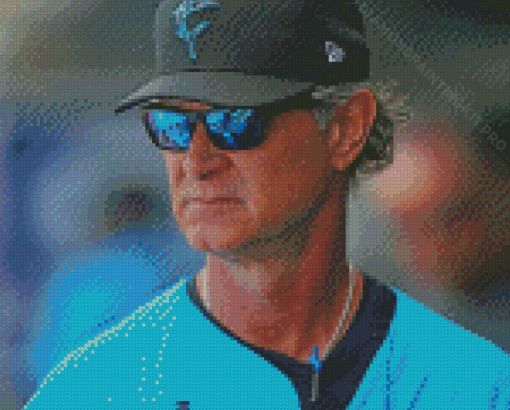 Don Mattingly With Glasses Diamond Paintings