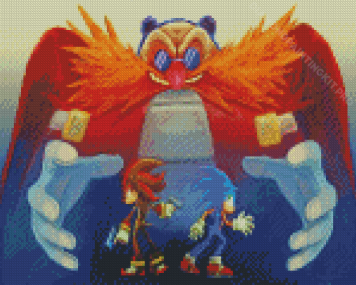 Dr Eggman Sonic And Shadow The Hedgehog Art Diamond Paintings