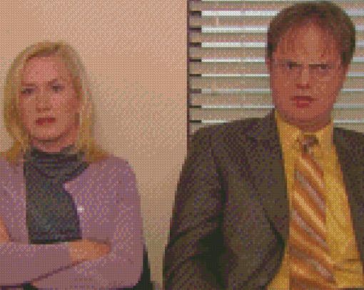 Dwight And Angela The Office Serie Diamond Paintings