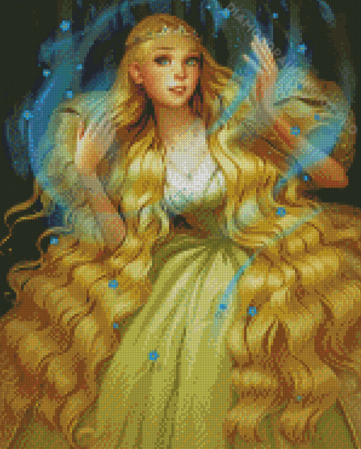 Fairy Tale With Golden Hair Diamond Paintings