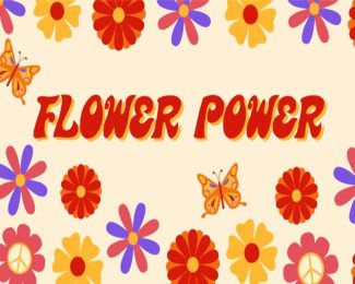 Flower Power Quote Diamond Paintings