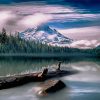 Foggy Mt Hood Lost Lake Diamond Paintings