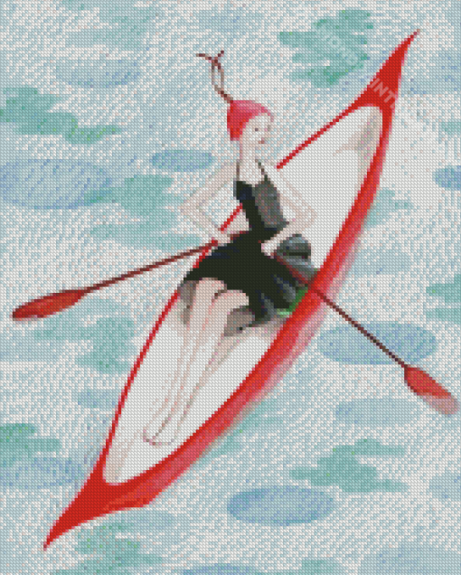 Girl Rower Diamond Paintings