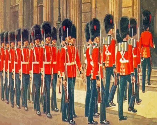 Grenadier Guards At Windsor Castle Art Diamond Paintings