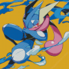 Greninja Pokemon Character Diamond Paintings