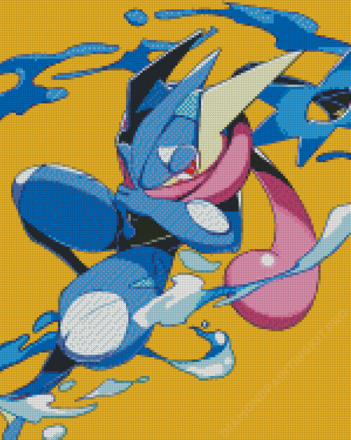 Greninja Pokemon Character Diamond Paintings