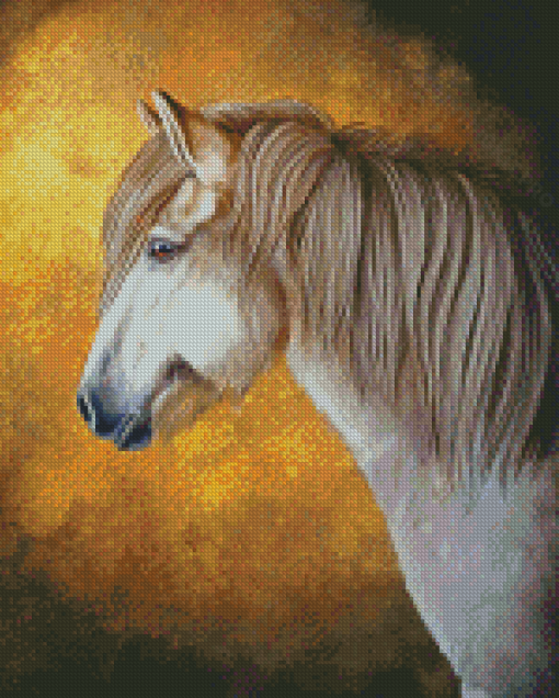 Grey Icelandic Pony Diamond Paintings