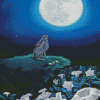 Hare Moonlight Diamond Paintings