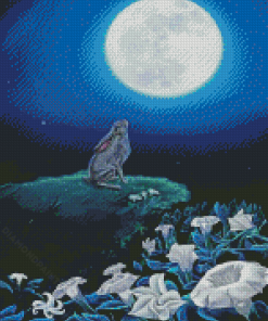 Hare Moonlight Diamond Paintings