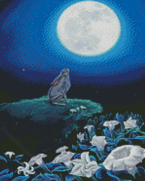 Hare Moonlight Diamond Paintings