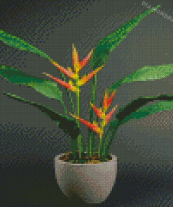 Heliconia Plant Diamond Paintings