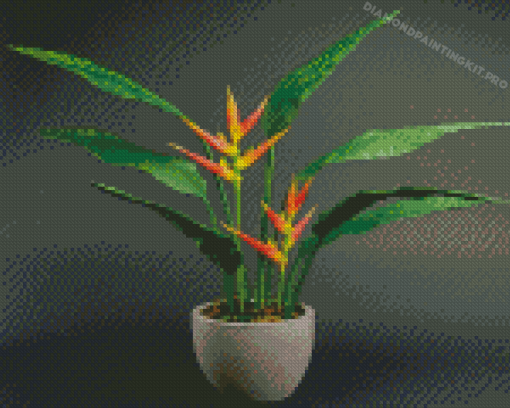 Heliconia Plant Diamond Paintings