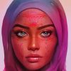 Hijabi African Lady Diamond Paintings