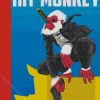 Hit Monkey Illustration Diamond Paintings