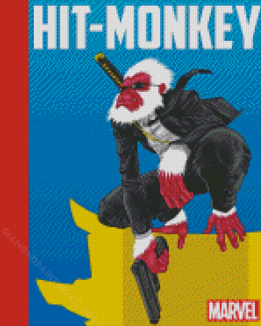 Hit Monkey Illustration Diamond Paintings