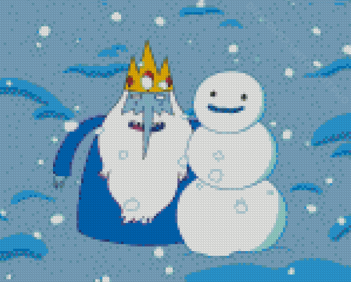 Ice King With Snowman Diamond Paintings