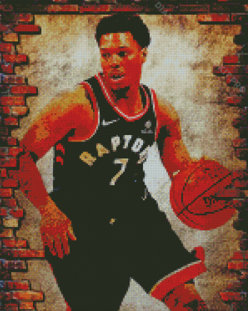 Kyle Lowry Vintage Art Diamond Paintings