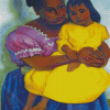 Latina Mother And Child Diamond Paintings