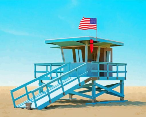 Lifeguard Stand Diamond Paintings