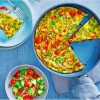 Masala Frittata With Avocado Salsa Diamond Paintings