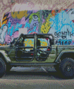 Military Jeep Diamond Paintings