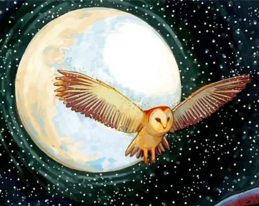 Owl Moon Diamond Paintings