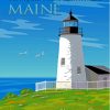 Pemaquid Point Poster Diamond Paintings